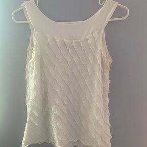 White, Strapped Business Blouse.